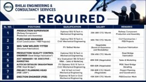 Bhilai Engineering & Consultancy Services Jobs