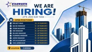 Starworth Infrastructure & Construction Ltd Vacancy 2026