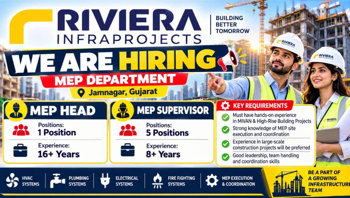 Riviera Infraprojects Recruitment 2026