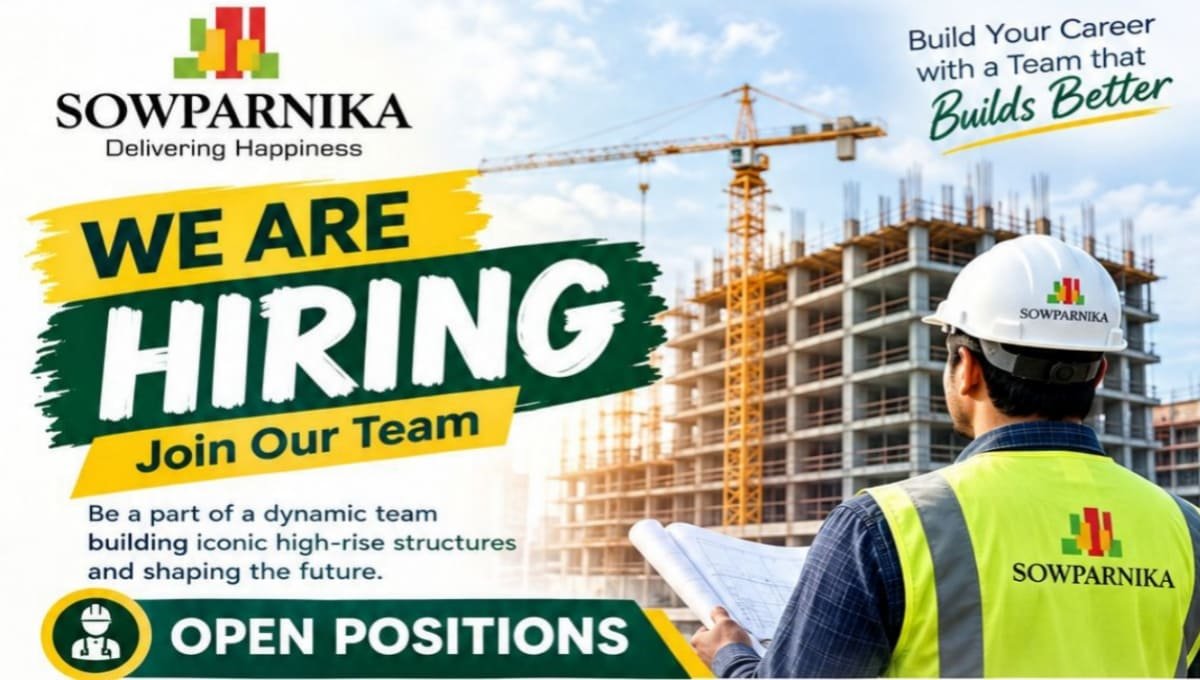 Sowparnika Projects & Infrastructure Pvt Ltd Hiring 