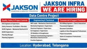 JAKSON Infra Recruitment Drive