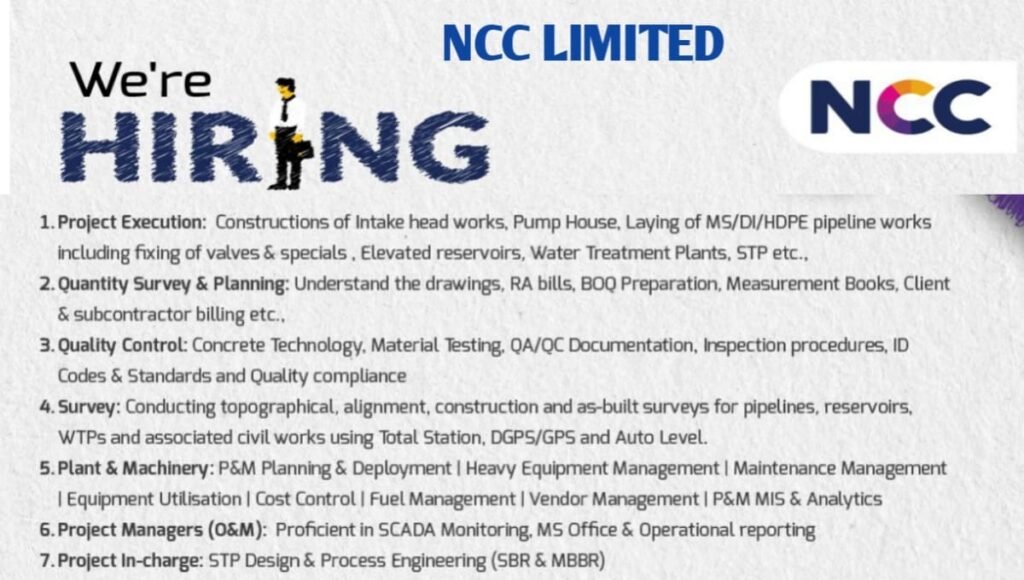 NCC Limited Careers