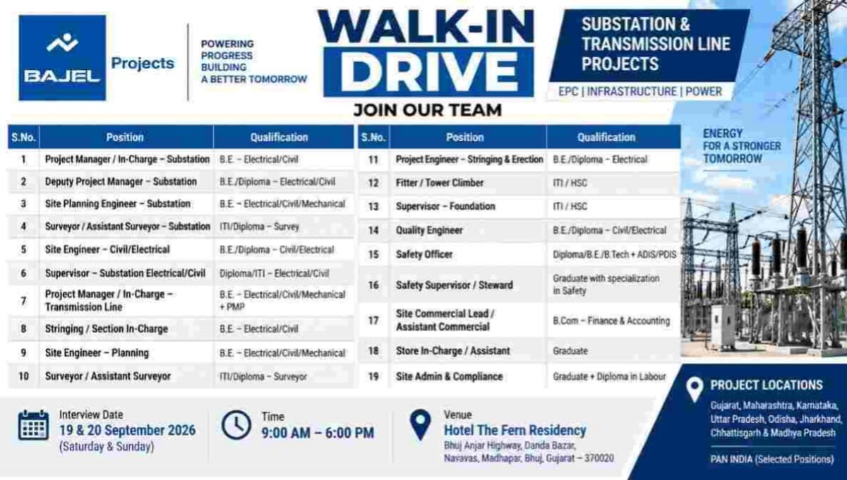 Bajel Projects Walk-In Drive 2026