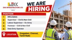 EKK Infrastructure Recruitment 2026