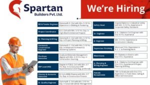 Spartan Builders Pvt Ltd Recruitment