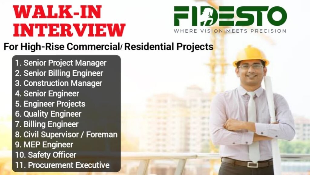 Fidesto Project Walk-In Interview 2026