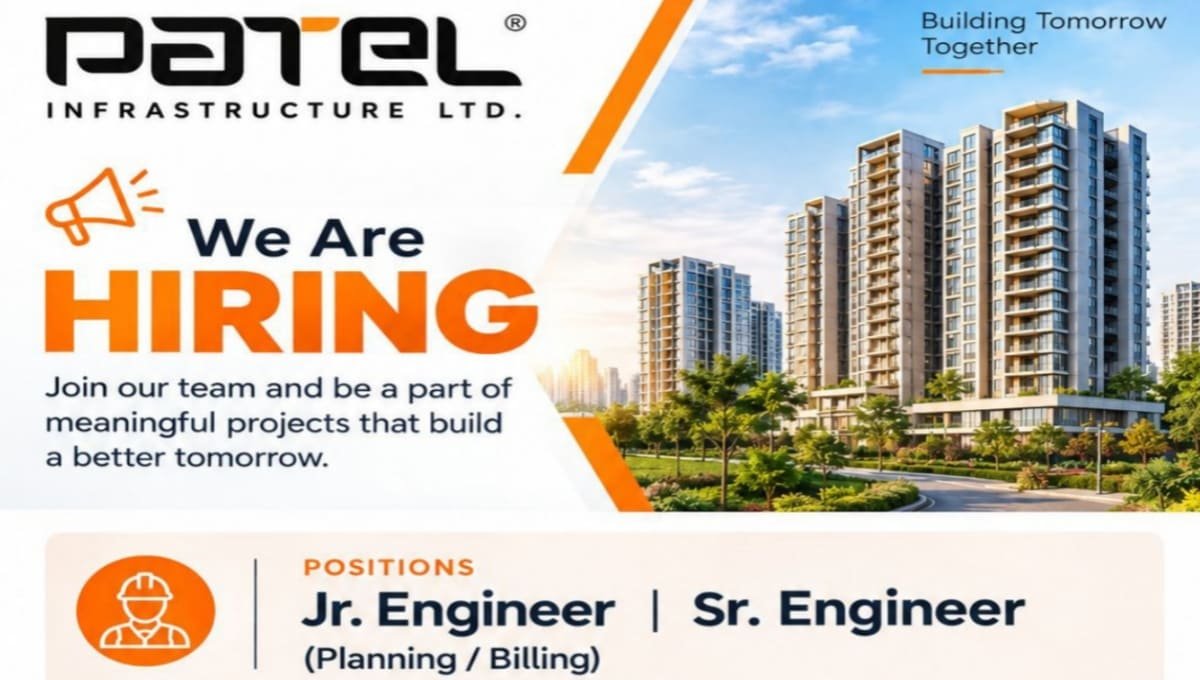 Patel Infrastructure Ltd Vacancy