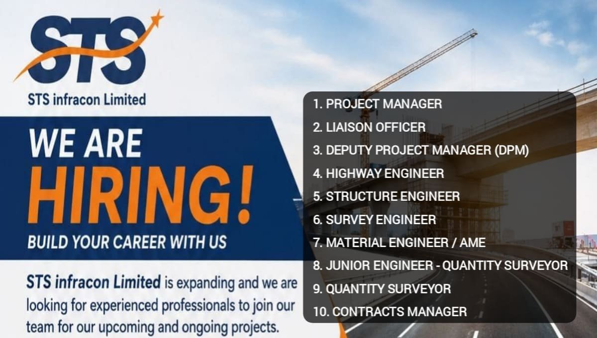 STS Infracon Limited Recruitment