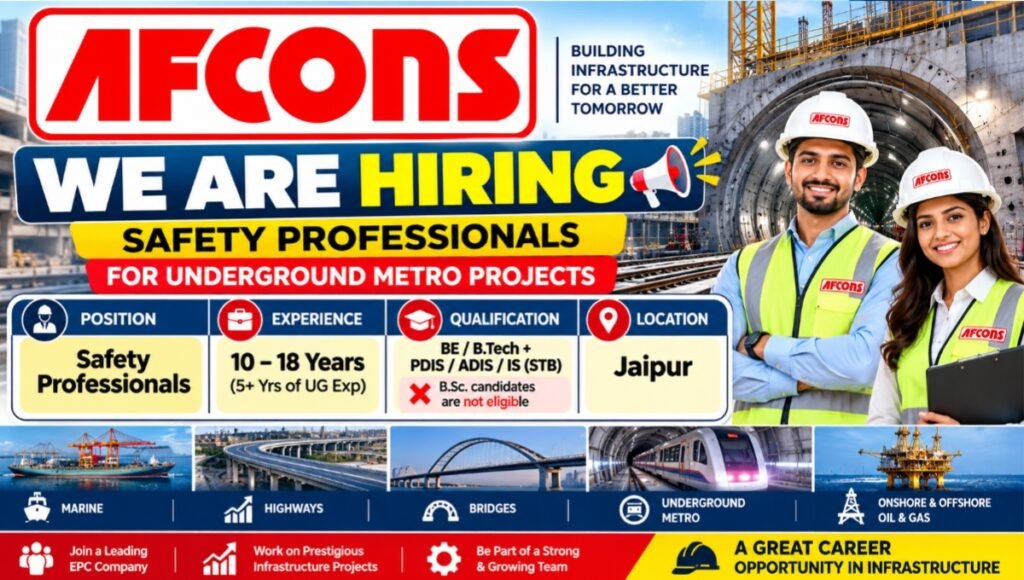 AFCONS Infrastructure Recruitment 2026
