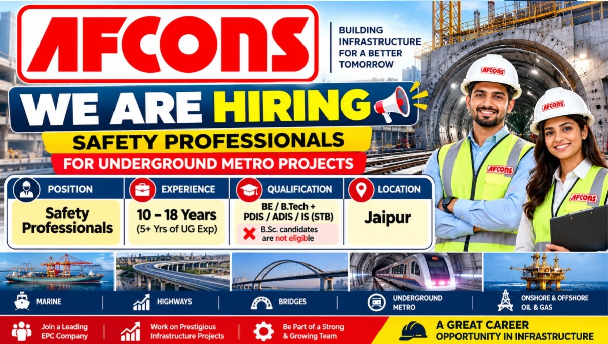 AFCONS Infrastructure Recruitment 2026