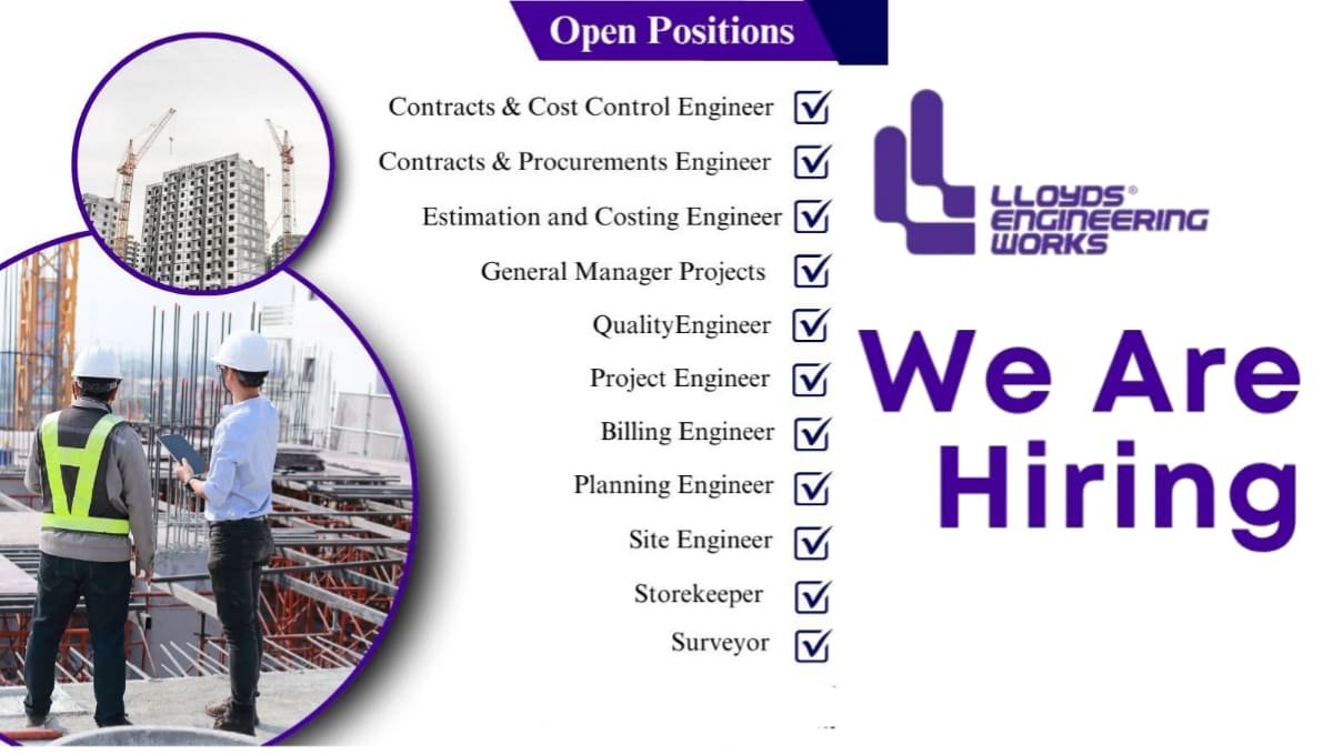 Lloyds Engineering Works Vacancy