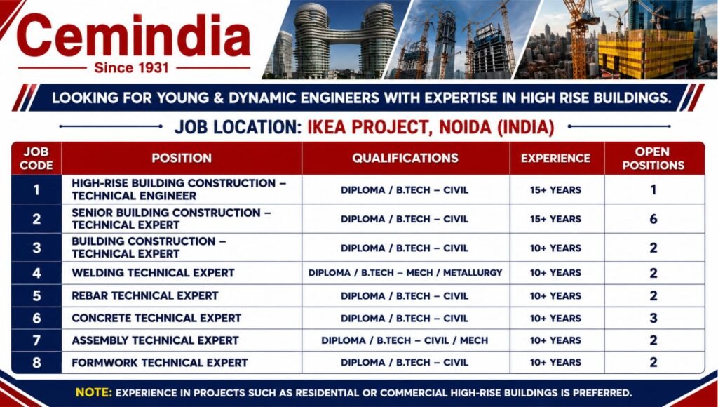 Cemindia Projects Ltd Careers