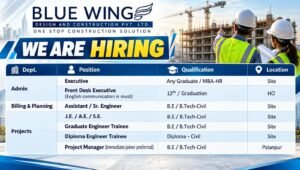 Blue Wing Construction Recruitment 2026
