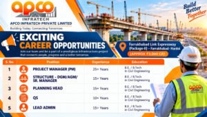 APCO Infratech Private Limited Recruitment