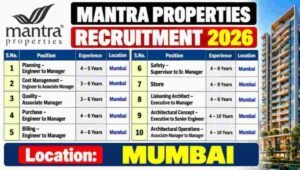 Mantra Properties Careers 2026