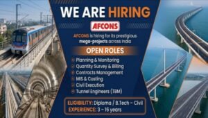 Afcons Infrastructure Job Openings