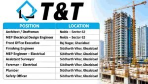 T&T Group Jobs in Noida & Ghaziabad