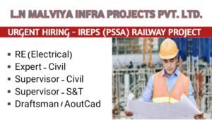 LN Malviya Infra Projects Urgent Hiring