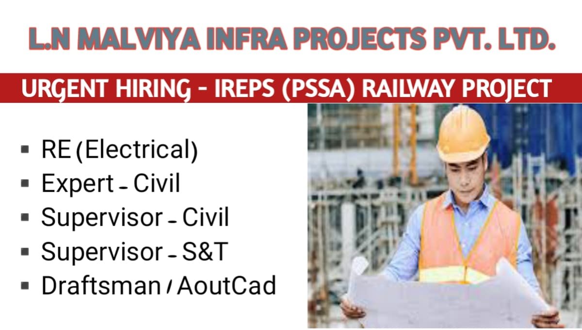 LN Malviya Infra Projects Urgent Hiring