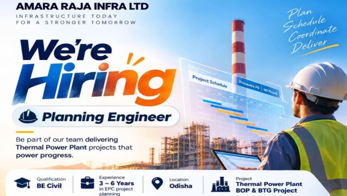 Amara Raja Infra Recruitment 2026