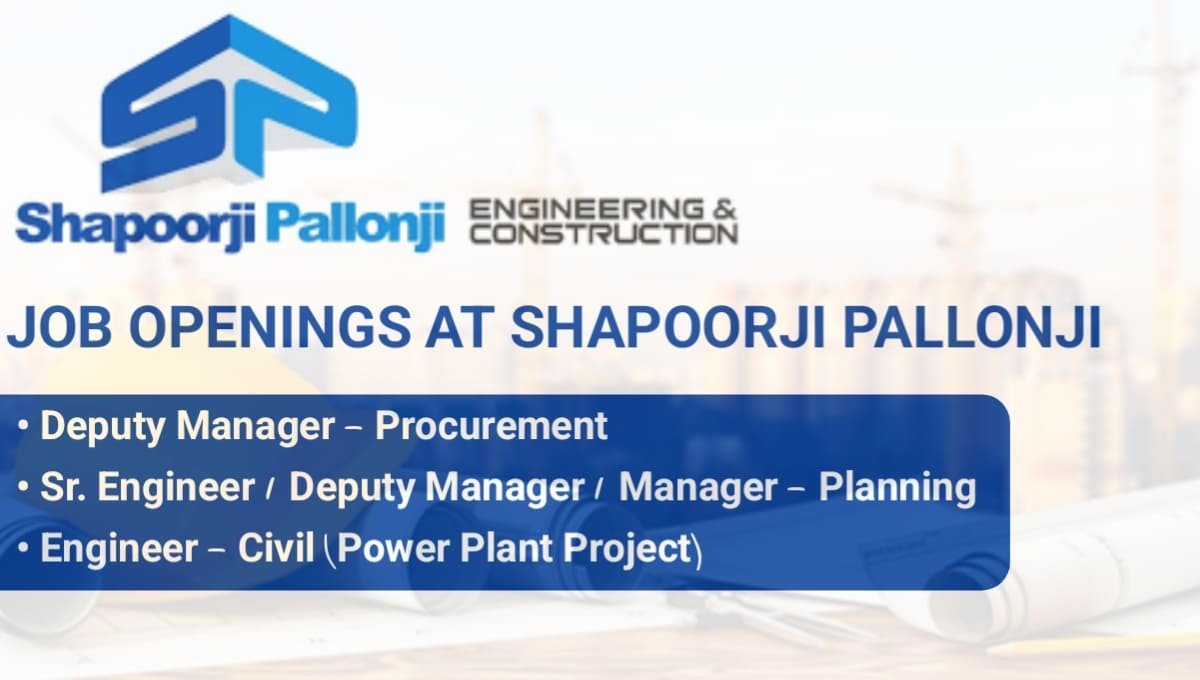 Job Openings at Shapoorji Pallonji
