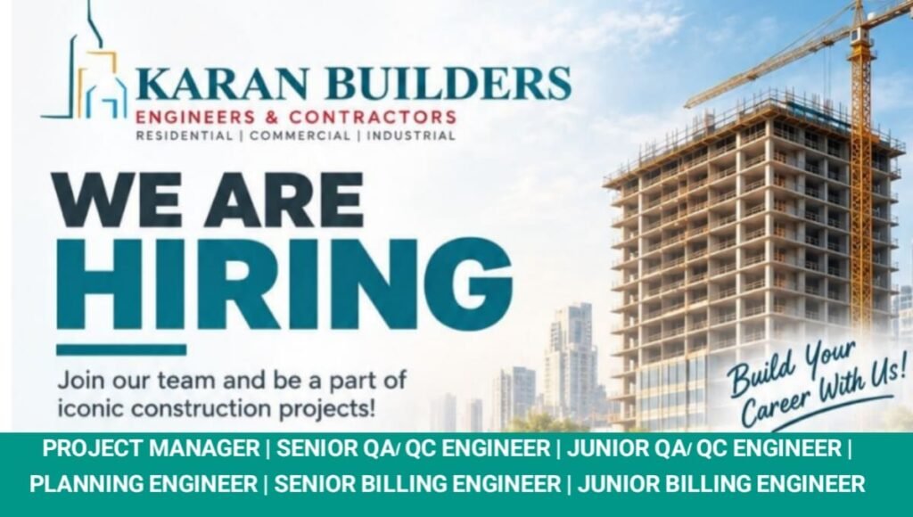 Karan Builders Job Vacancy 