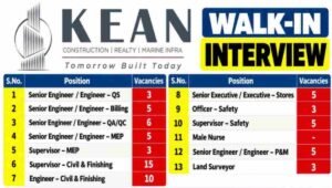 KEAN Construction Walk-In Interview