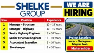 Shelke Group Recruitment