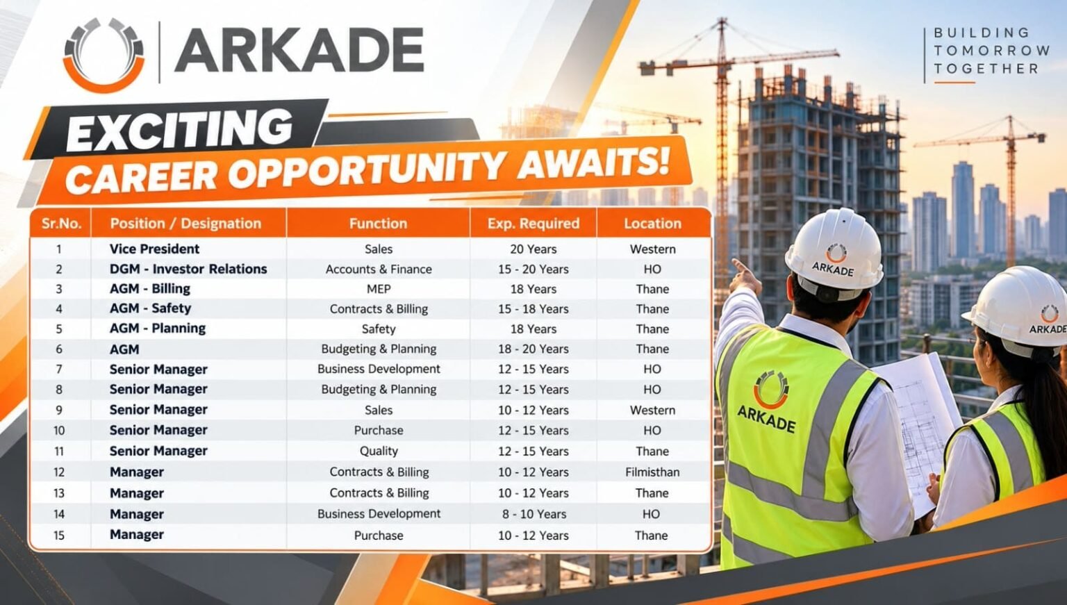 Arkade Jobs 2026