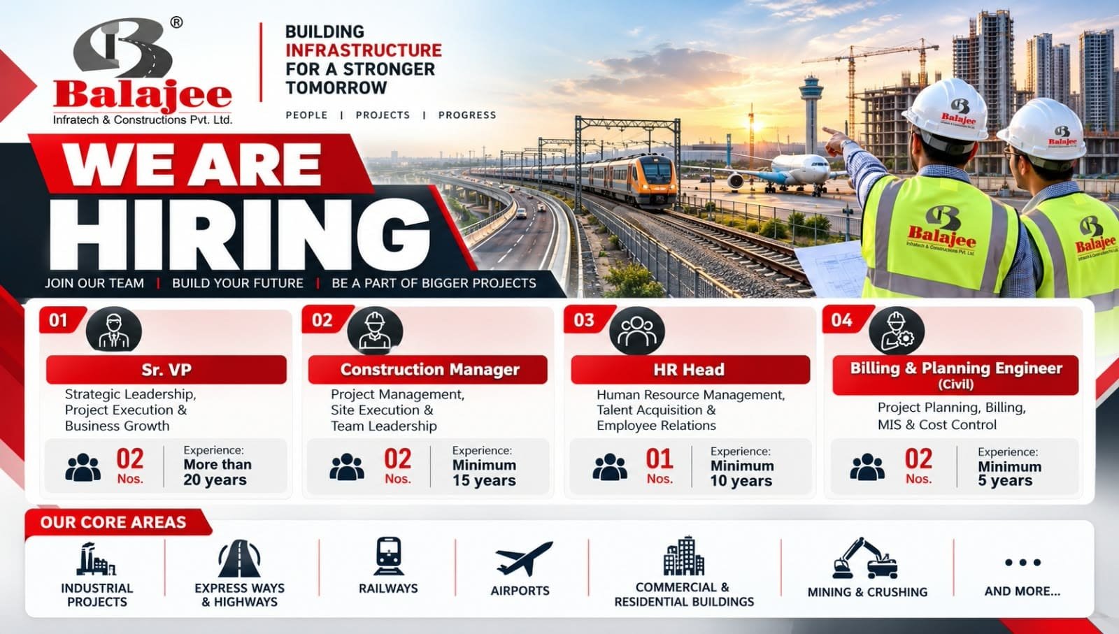 Balajee Infratech Recruitment 2026